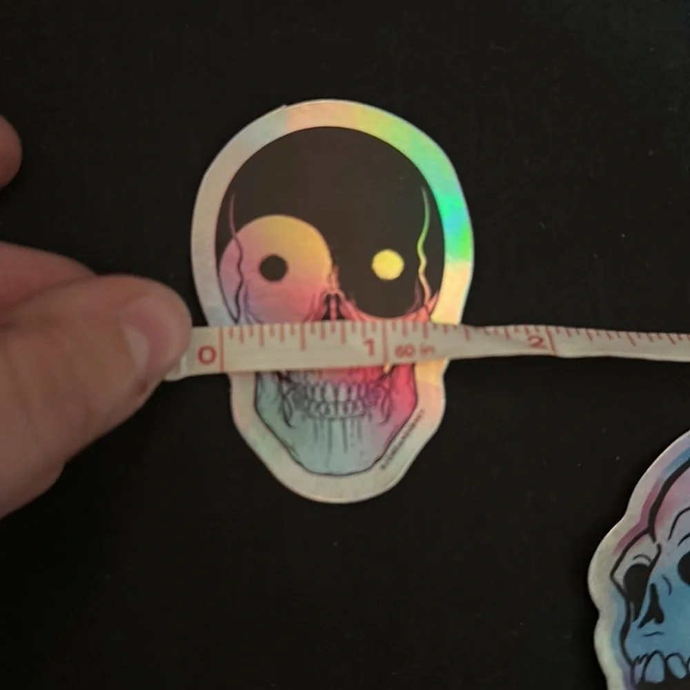 Holographic skull stickers/decals